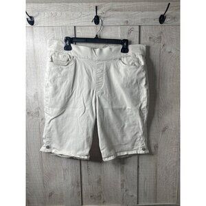 Gloria Vanderbilt Womens Tan Bermuda Shorts Size 16 Beige Summer Fall Casual